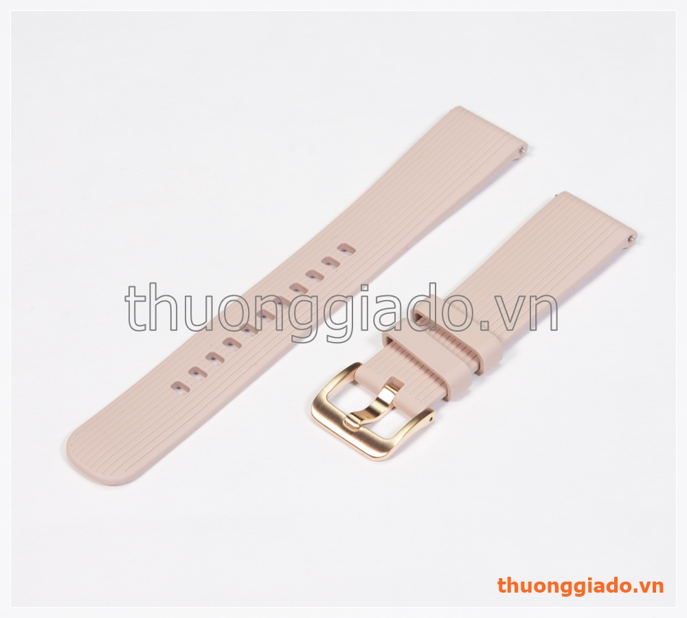 Dây đồng hồ Samsung Galaxy Watch 42mm, Gear S2 Classic màu vàng hồng, hàng chính hãng