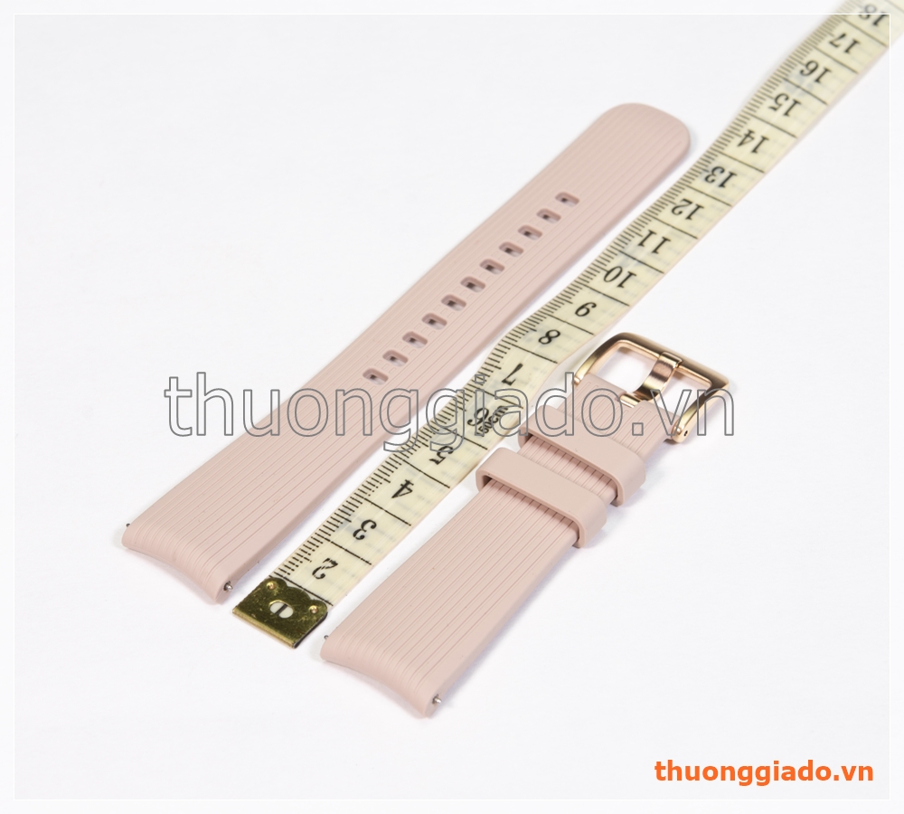 Dây đồng hồ Samsung Galaxy Watch 42mm, Gear S2 Classic màu vàng hồng, hàng chính hãng
