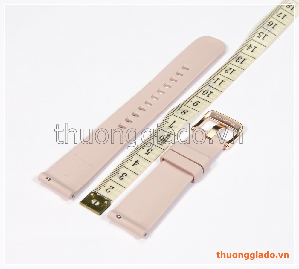Dây đồng hồ Samsung Galaxy Watch 42mm, Gear S2 Classic màu vàng hồng, hàng chính hãng