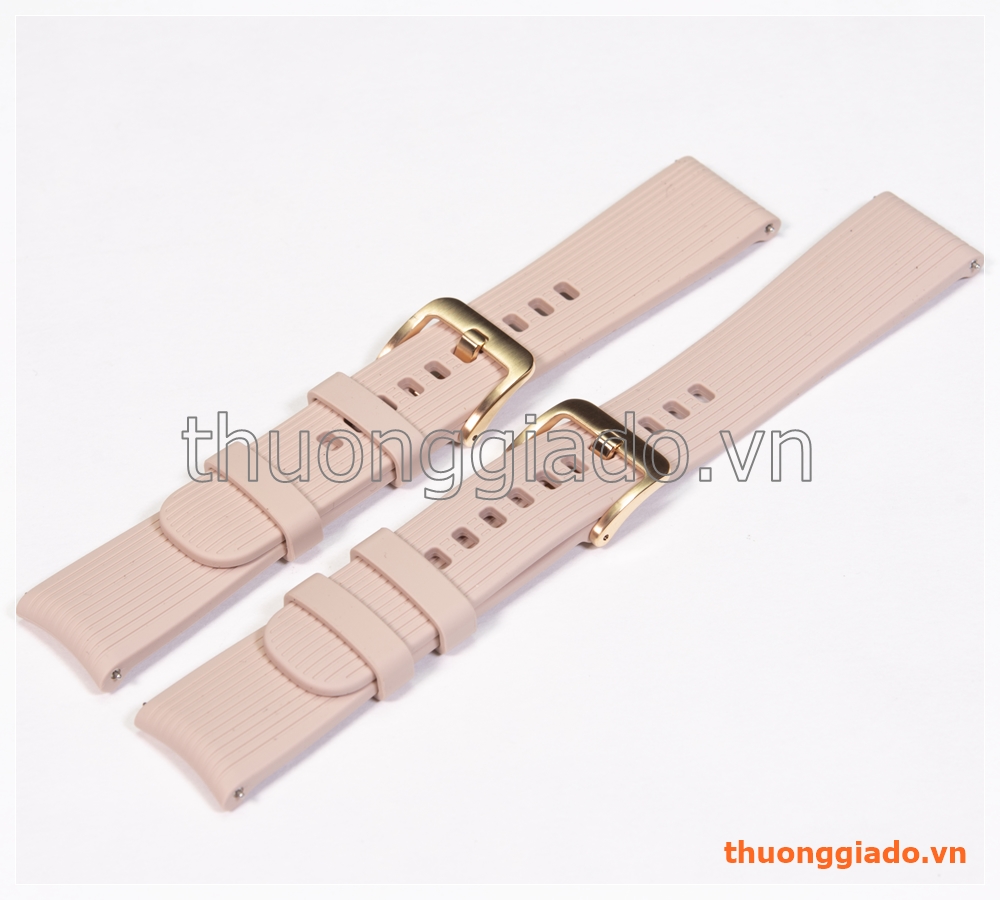 Dây đồng hồ Samsung Galaxy Watch 42mm, Gear S2 Classic màu vàng hồng, hàng chính hãng