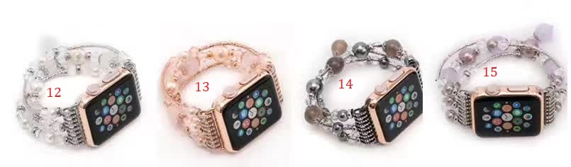 Dây đồng hồ thời trang Apple Watch 38mm (hột xoàn, đính đá)