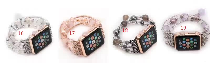 Dây đồng hồ thời trang Apple Watch 38mm (hột xoàn, đính đá)