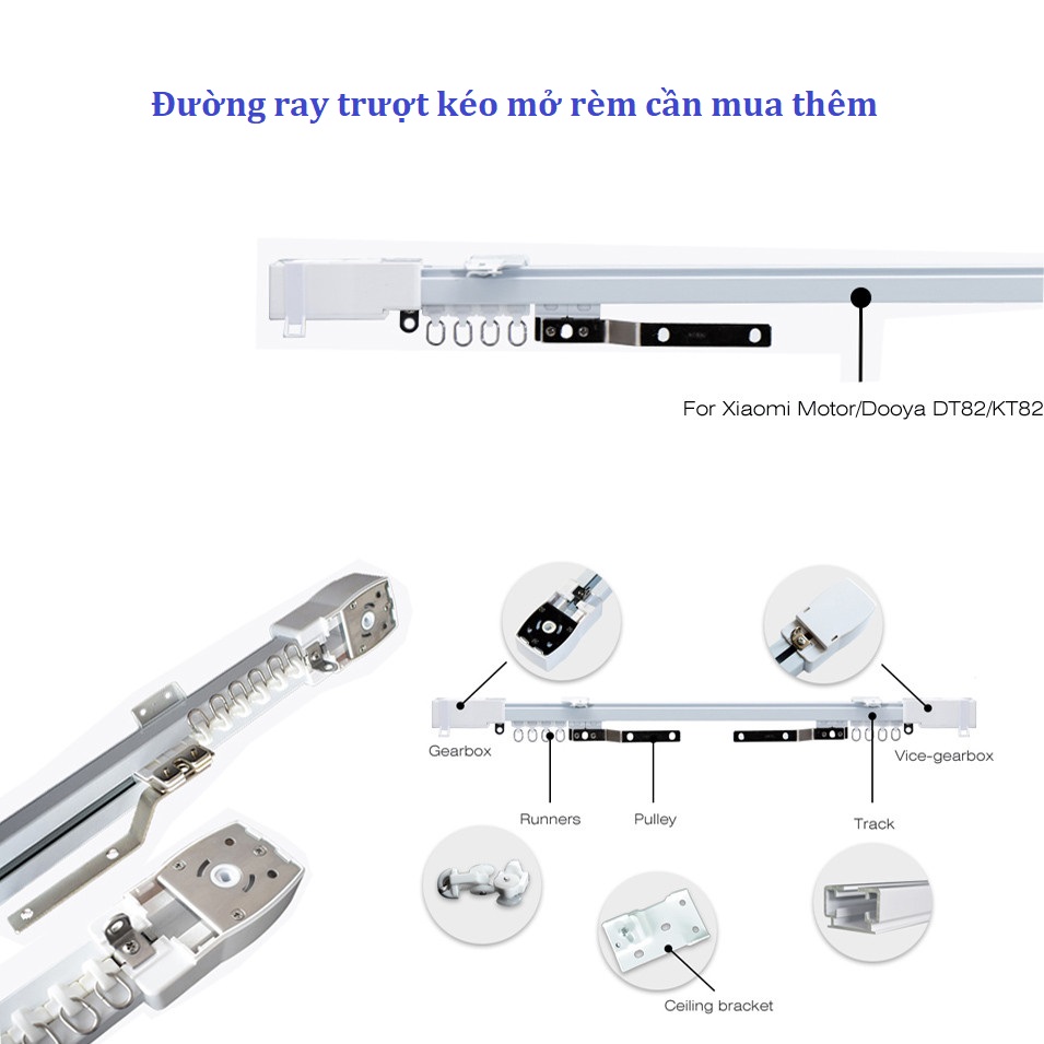 Động cơ rèm cửa thông minh Xiaomi Aqara, Zigbee Wifi Version (ZNCLDJ11LM)