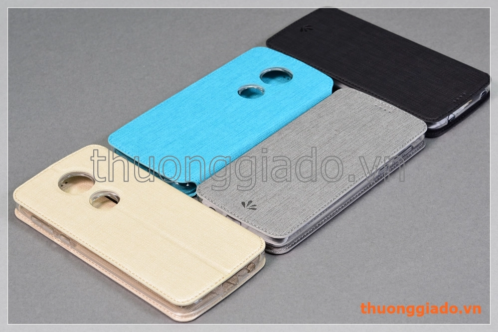 Bao da cầm tay Moto E5 Plus, Motorola flip leather case, hiệu Vili