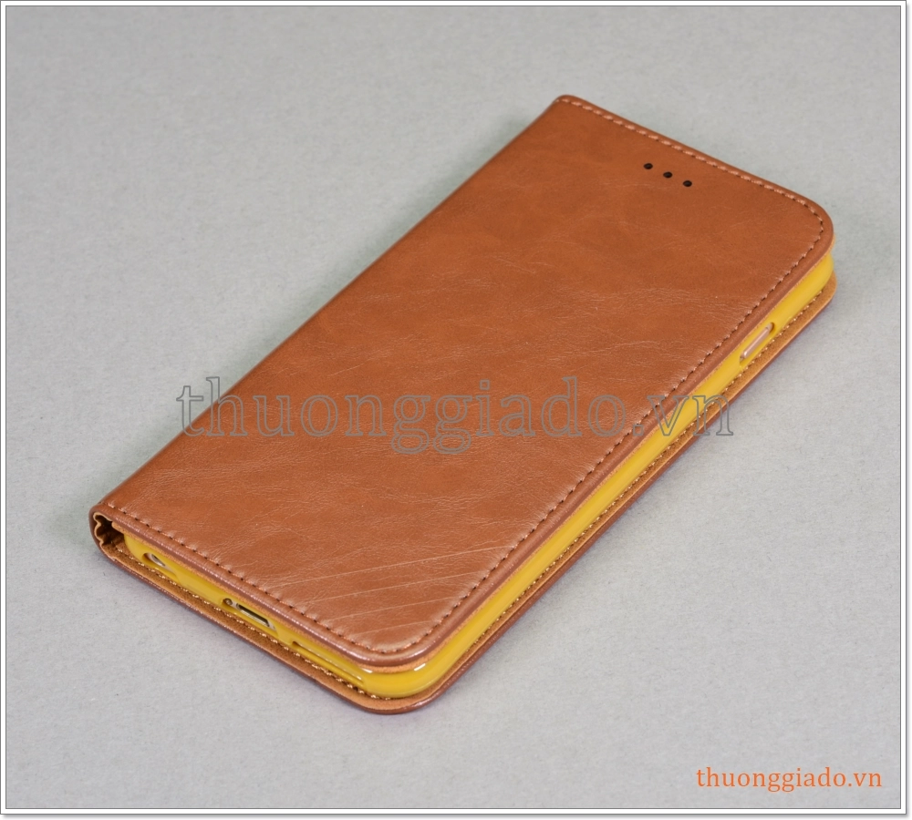 Bao da iPhone 6 Plus/ 6S Plus, bao da cầm tay, da bò, mặt mịn, màu sắc