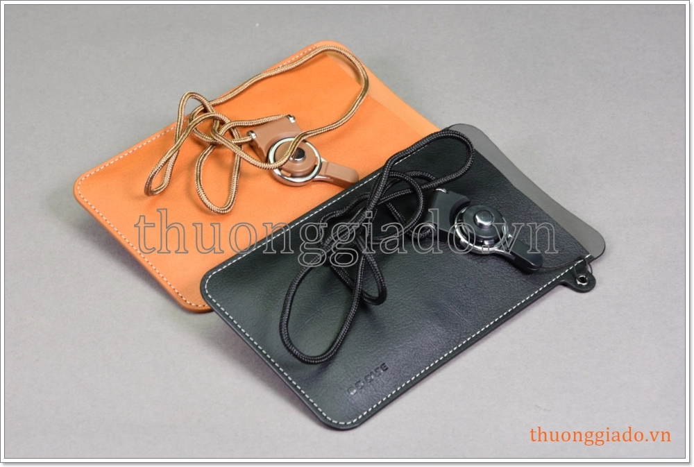 Bao da đeo cổ iPhone 11 Pro (5.8 inch), iPhone XS (5.8"), chất liệu da bò hiệu G-CASE