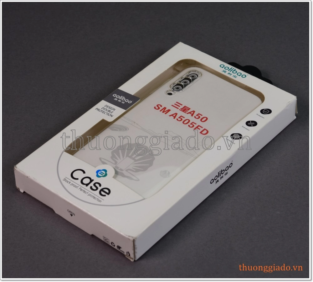 Ốp lưng silicone Samsung Galaxy A50/ A505 (ốp dẻo trong suốt, hiệu Aolibao