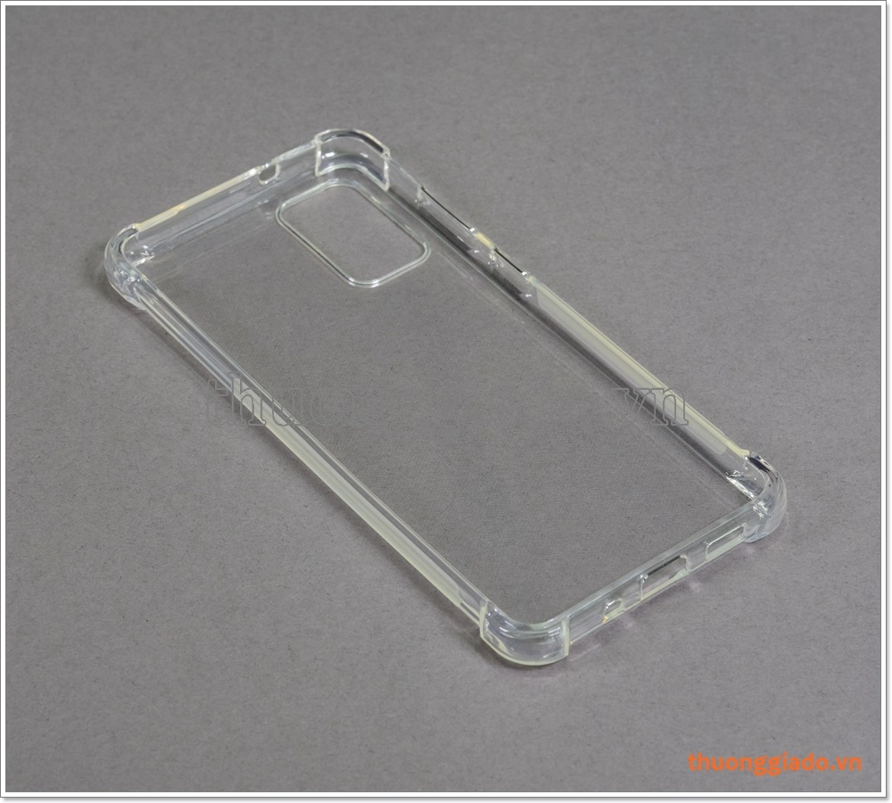 Ốp lưng Silicone Samsung Galaxy S20+, ốp dẻo trong suốt, chống sốc 4 góc