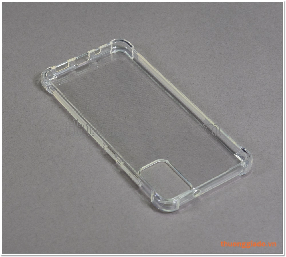 Ốp lưng Silicone Samsung Galaxy S20+, ốp dẻo trong suốt, chống sốc 4 góc