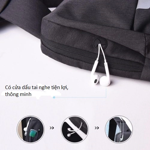 Túi đeo chéo thời trang chống nước, hiệu WiWu Cross Body Bag