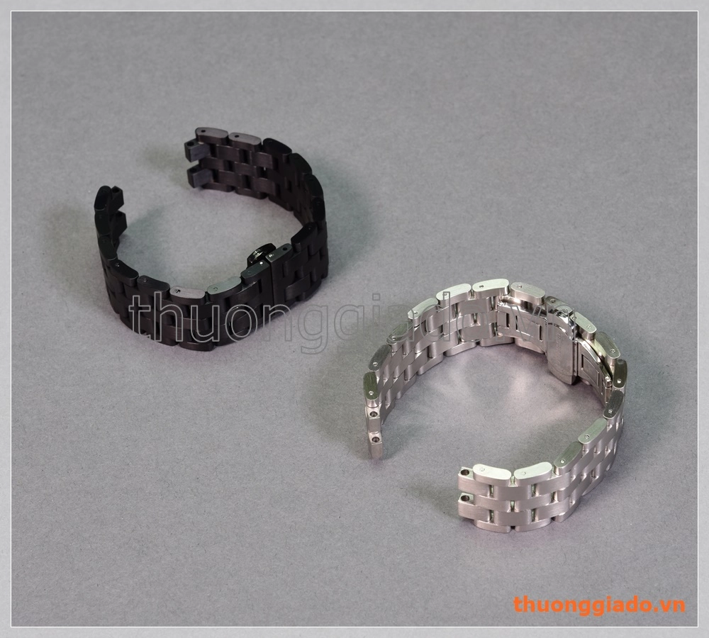 Dây đồng hồ Pebble Steel (thép không gỉ, một hàng 5 mắt)