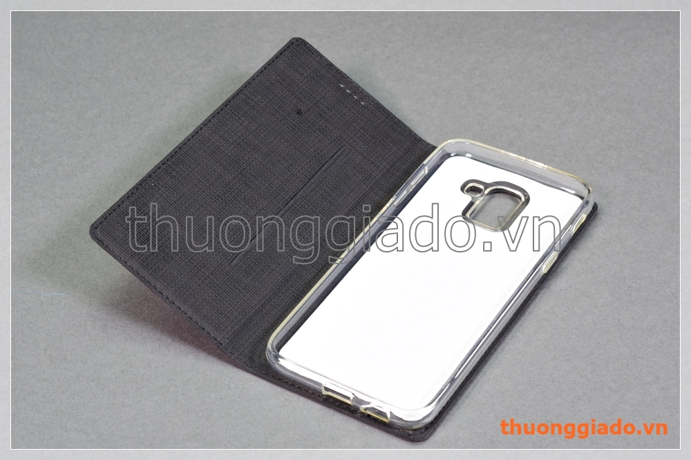 Bao da Samsung Galaxy J6 (2018), J600, flip leather case, hiệu Vili