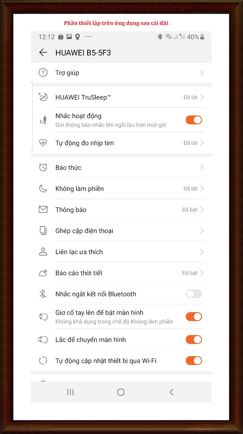 Huawei Talkband B5 Business Edition, vòng đeo tay kiêm tai nghe bluetooth (viền vàng, dây da)
