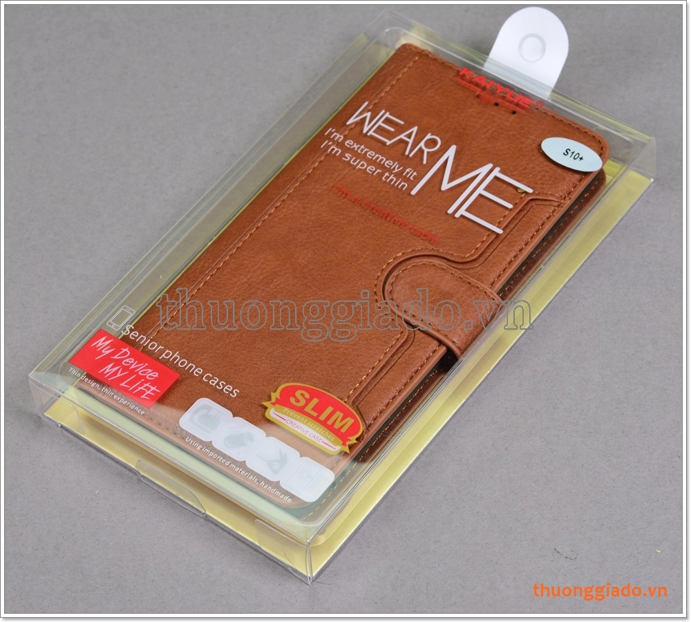 Bao da Samsung Galaxy S10+, G975, Bao da cầm tay, chất liệu da bò, hiệu Kaiyue Bao da Samsung Galaxy S10+, G975, Bao da cầm tay, chất liệu da bò, hiệu Kaiyue