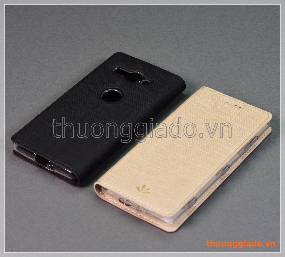 Bao da Sony Xperia XZ2 Compact, bao da cầm tay nắp gập mở kiểu flip, hiệu Vili