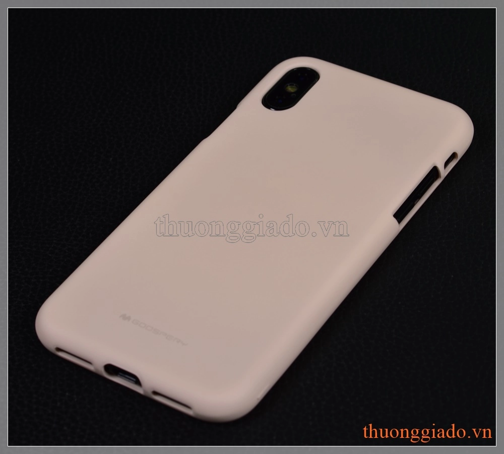 Ốp lưng silicone iPhone X (5.8"), hiệu MERCURY, Soft Feeling