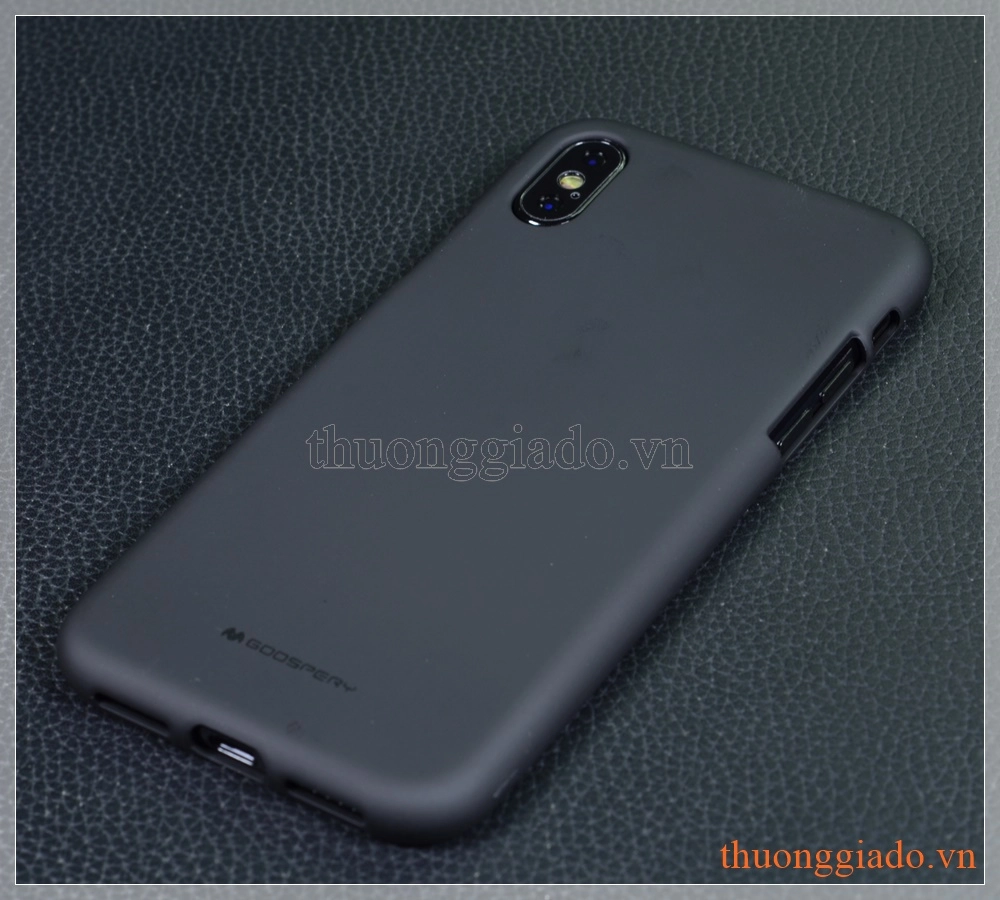 Ốp lưng silicone iPhone X (5.8"), hiệu MERCURY, Soft Feeling