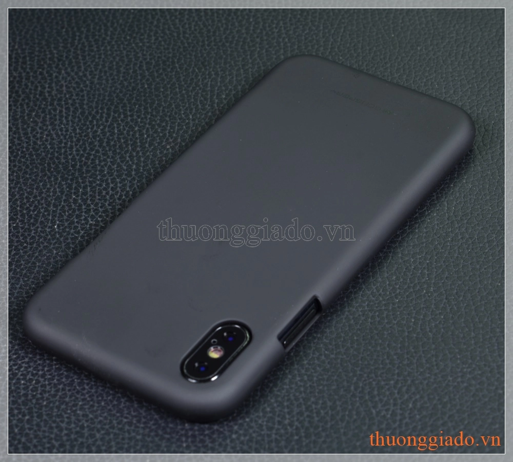 Ốp lưng silicone iPhone X (5.8"), hiệu MERCURY, Soft Feeling