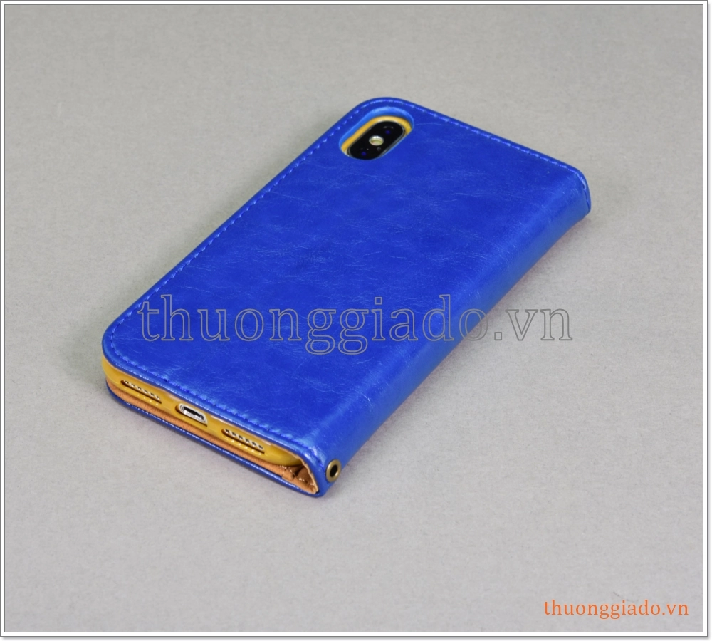Bao da iPhone Xs (5.8")/ iPhone X (5.8"), bao da cầm tay, chất liệu da bò Bao da iPhone Xs (5.8")/ iPhone X (5.8"), bao da cầm tay, chất liệu da bò
