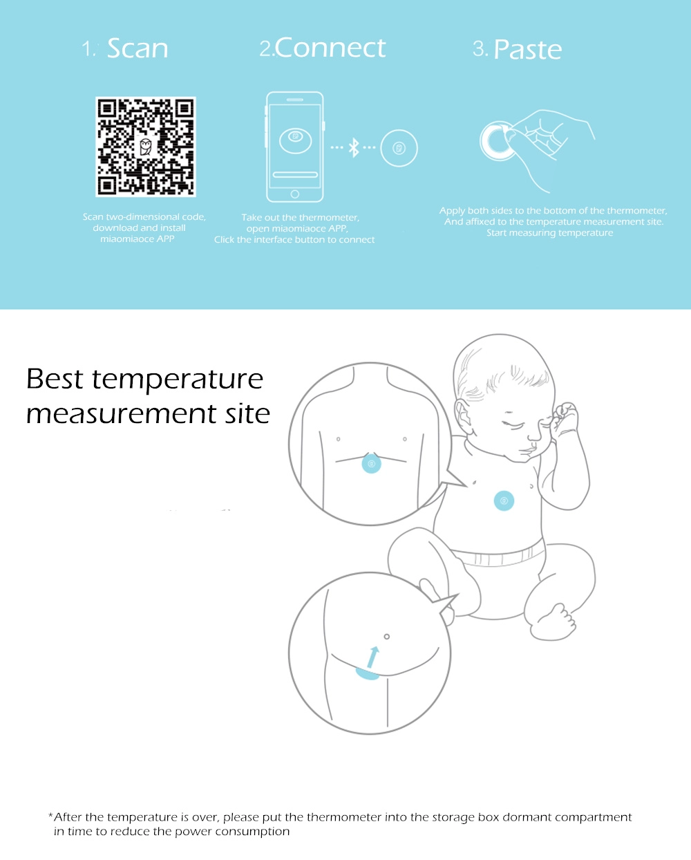 Nhiệt kế kỹ thuật số Xiaomi Miaomiaoce cho bé yêu