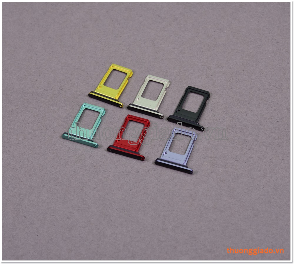 Khay sim iPhone 11 (6.1 inch), phiên bản 02 sim (dual sim), nano sim