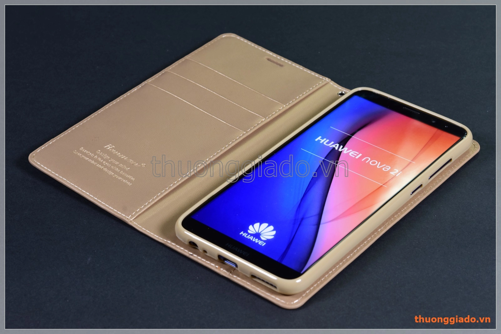 Bao da Huawei Nova 2i Leather flip case (Hiệu HANMAN, CANVAS DIARY)