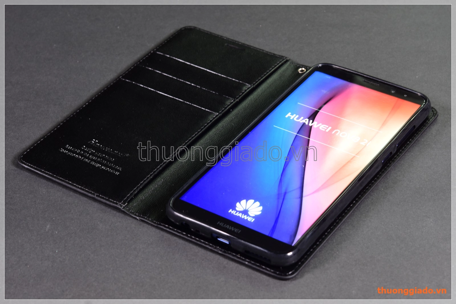 Bao da Huawei Nova 2i Leather flip case (Hiệu HANMAN, CANVAS DIARY)