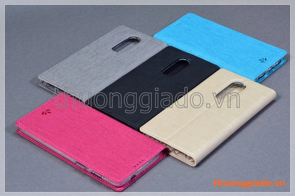 Bao da cầm tay OnePlus 6 (1+6) flip leather case, hiệu Vili