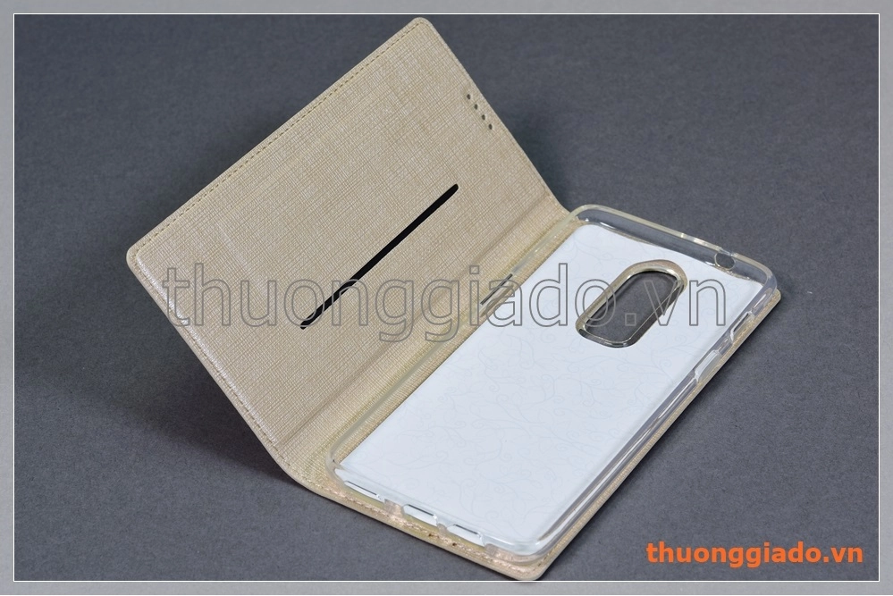 Bao da cầm tay OnePlus 6 (1+6) flip leather case, hiệu Vili