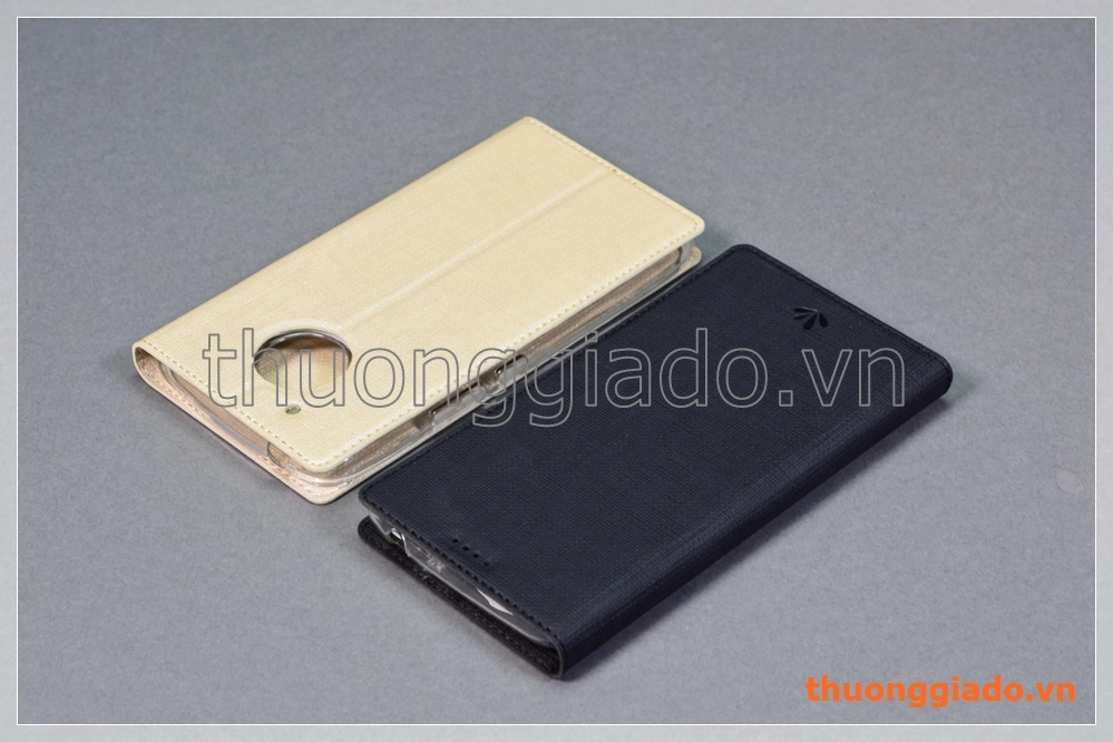 Bao da cầm tay Moto E4 Plus, Motorola flip leather case, hiệu Vili
