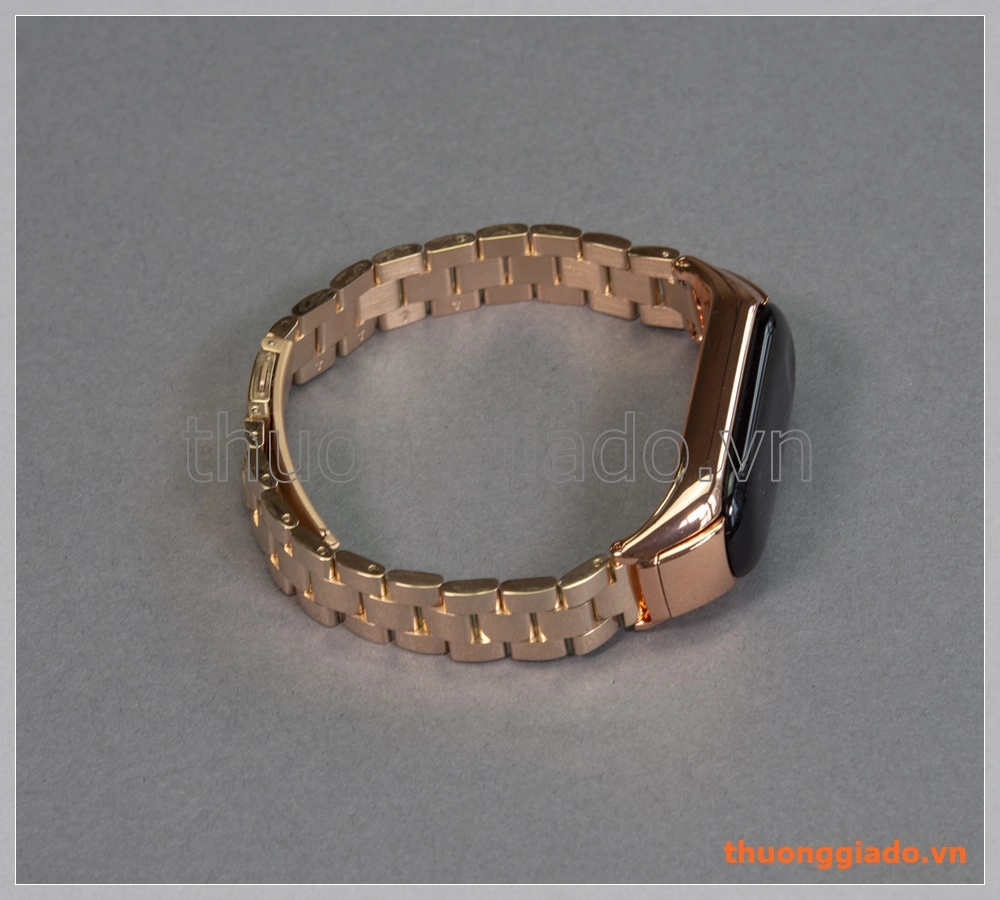 Dây đồng hồ Mi band 3 (dây hợp kim, một hàng 3 mắt)