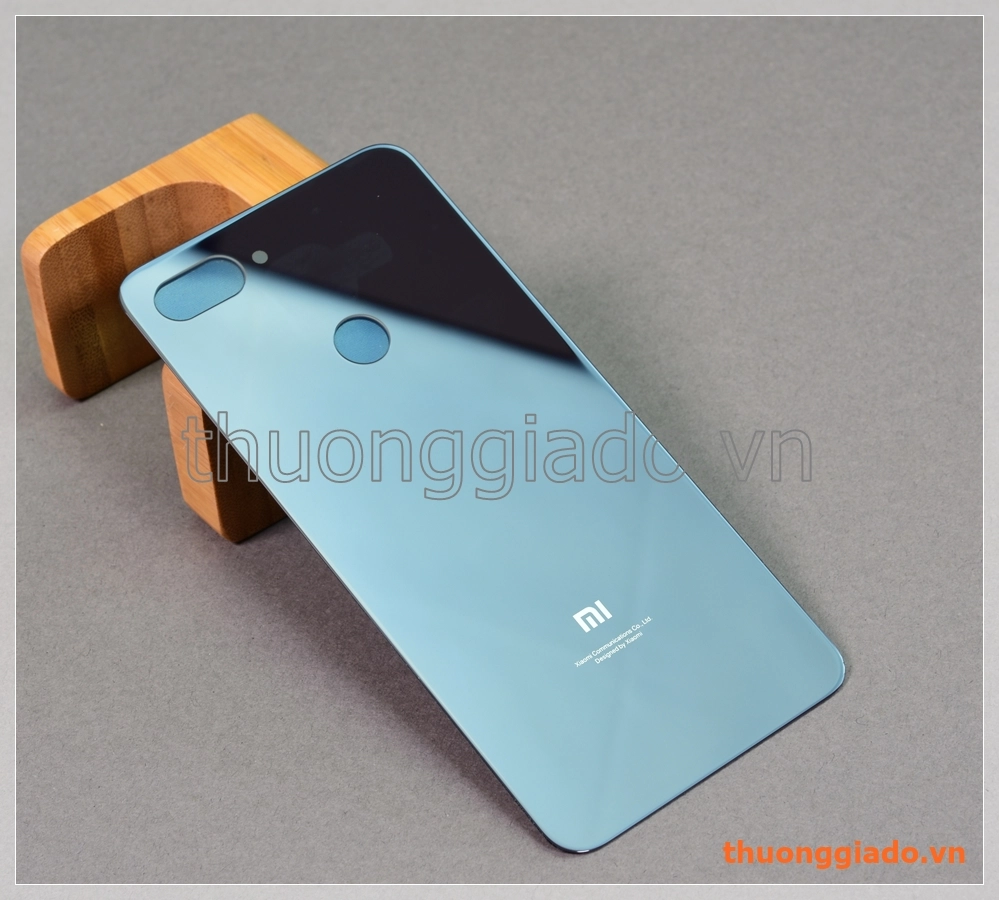 Thay kính lưng Mi 8 Lite, nắp lưng kính, nắp kính đậy pin Mi8 Lite