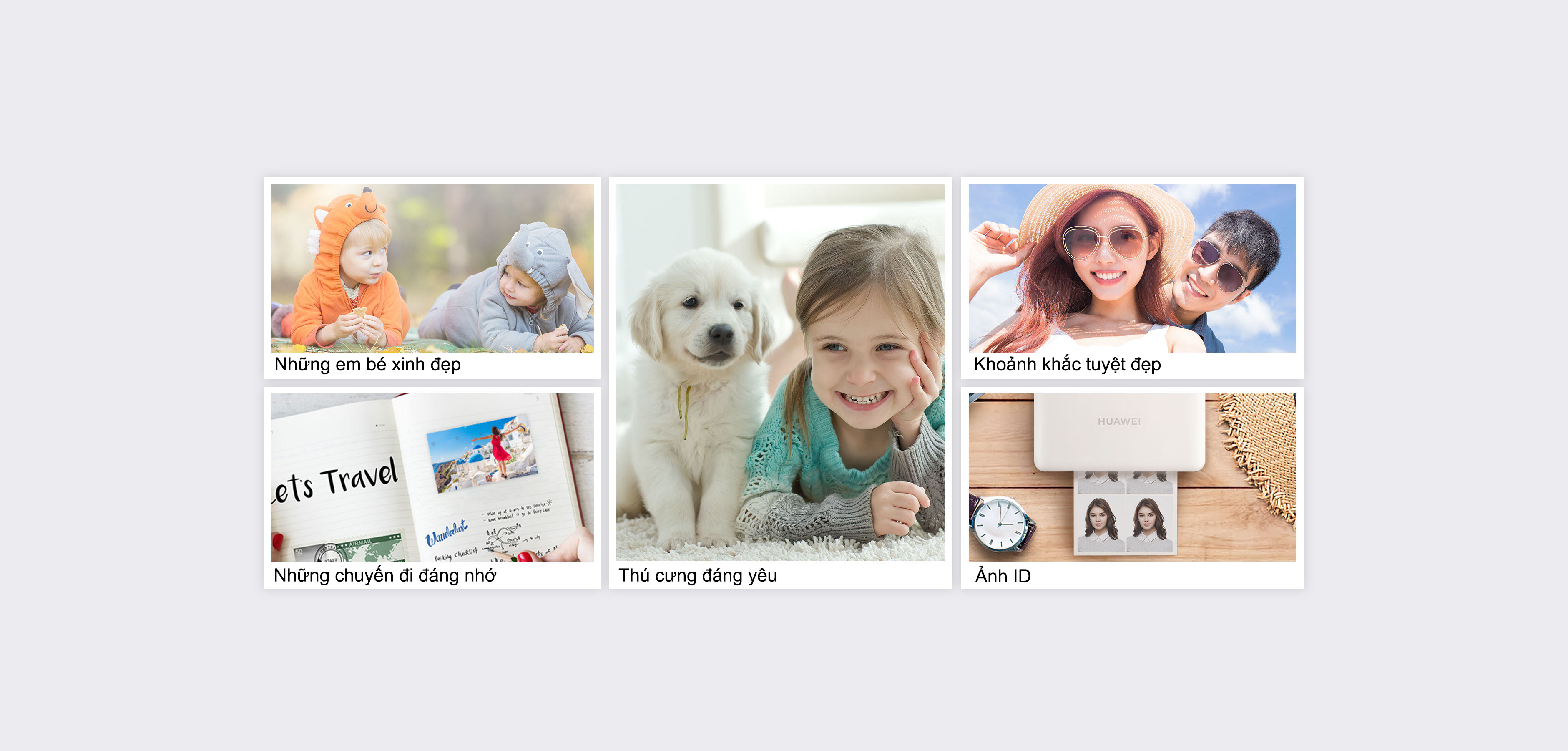 Máy in ảnh mini Huawei CV80,in ảnh bỏ túi, in danh thiếp, in ảnh AR