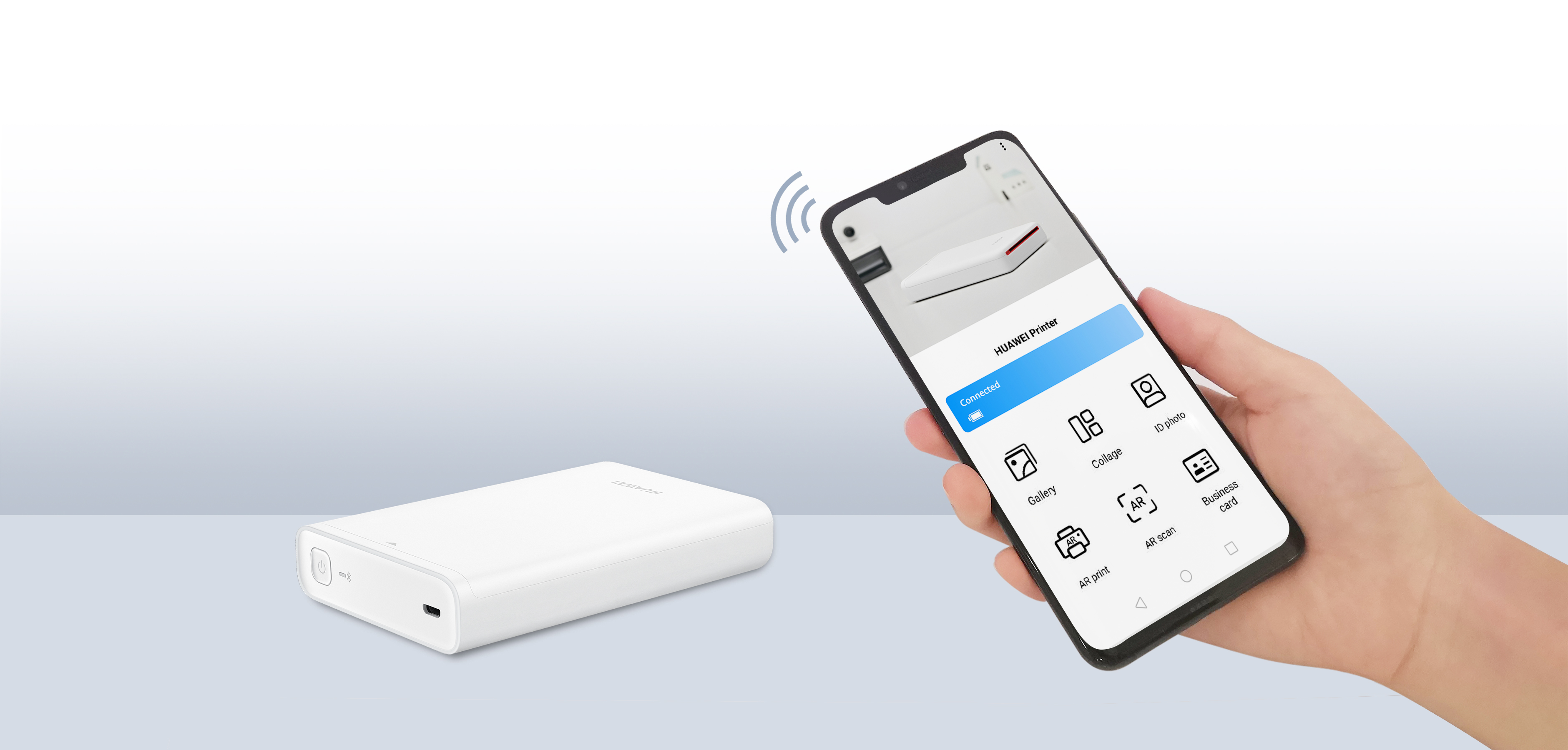 Máy in ảnh mini Huawei CV80,in ảnh bỏ túi, in danh thiếp, in ảnh AR