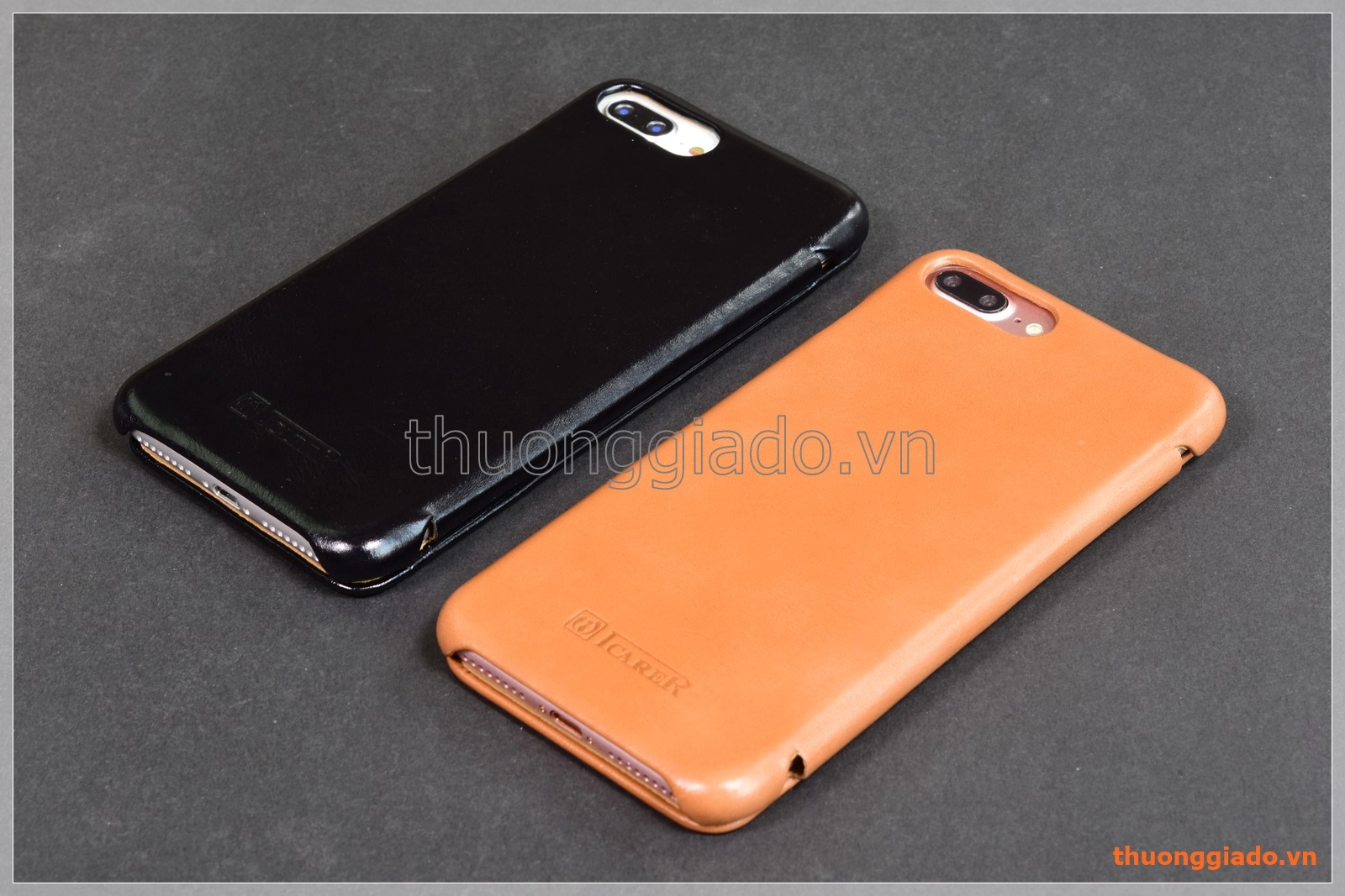Bao da cầm tay iPhone 8 Plus (5.5"), iPhone 7 Plus (5.5"), hiệu Icarer, da mịn