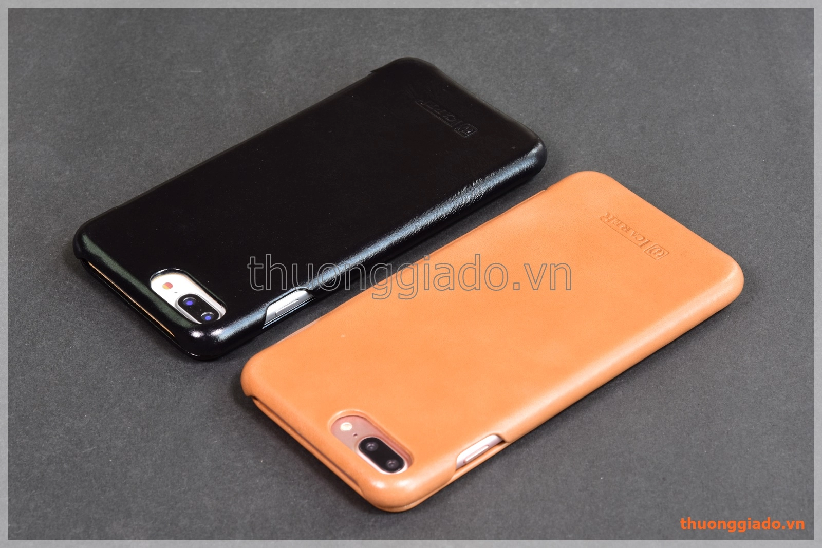 Bao da cầm tay iPhone 8 Plus (5.5"), iPhone 7 Plus (5.5"), hiệu Icarer, da mịn