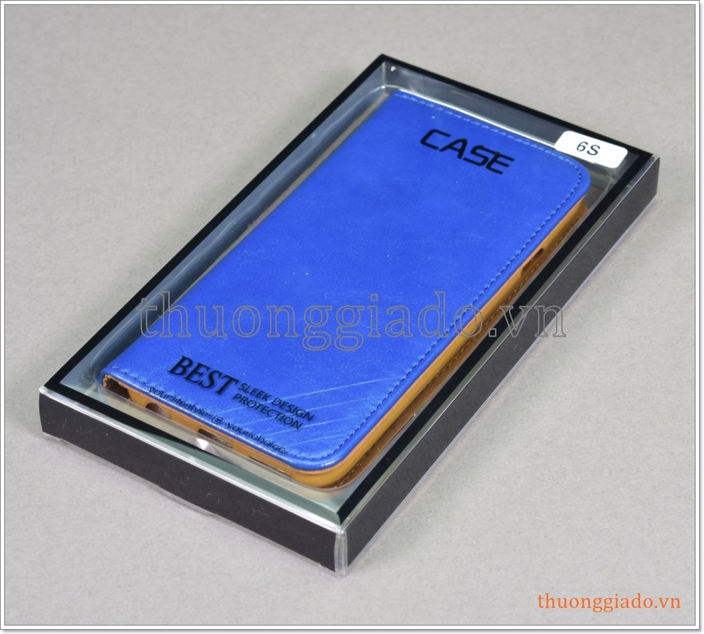 Bao da iPhone 6S, bao da cầm tay, nắp gập mở, hiệu CASE