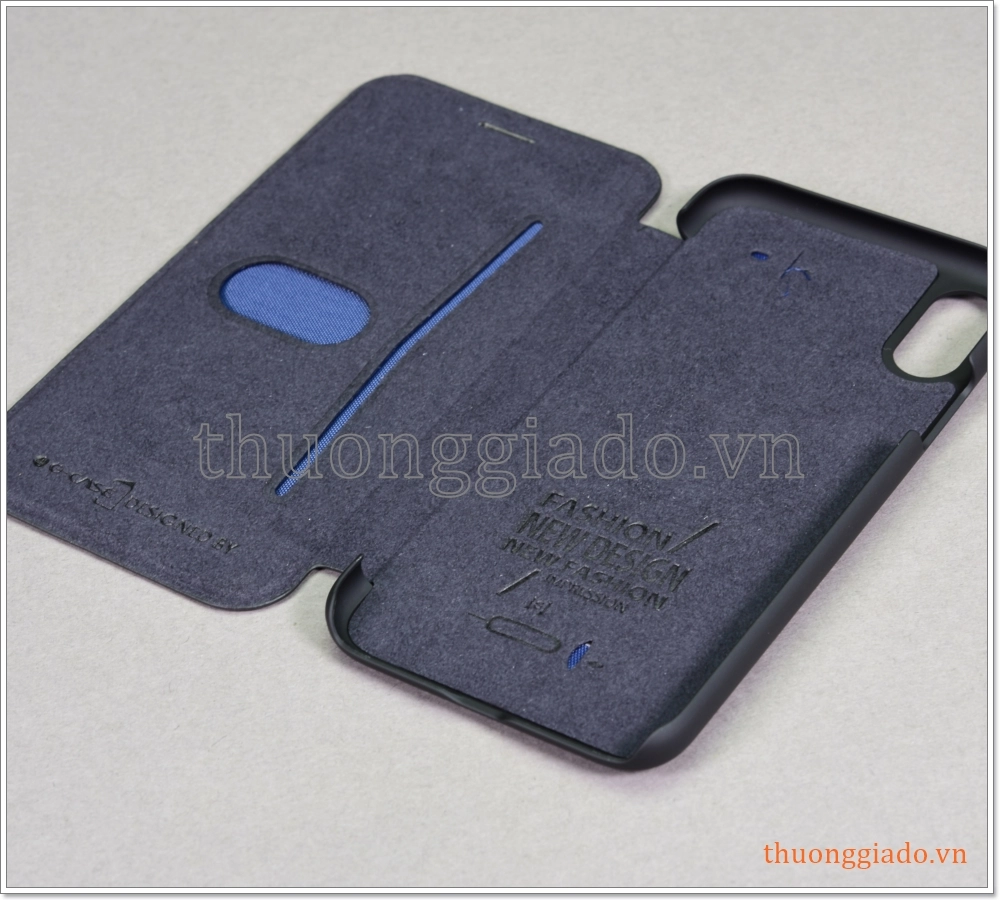 Bao da iPhone XS (4.7"), bao da cầm tay, nắp gập mở, hiệu G-CASE, Business Series