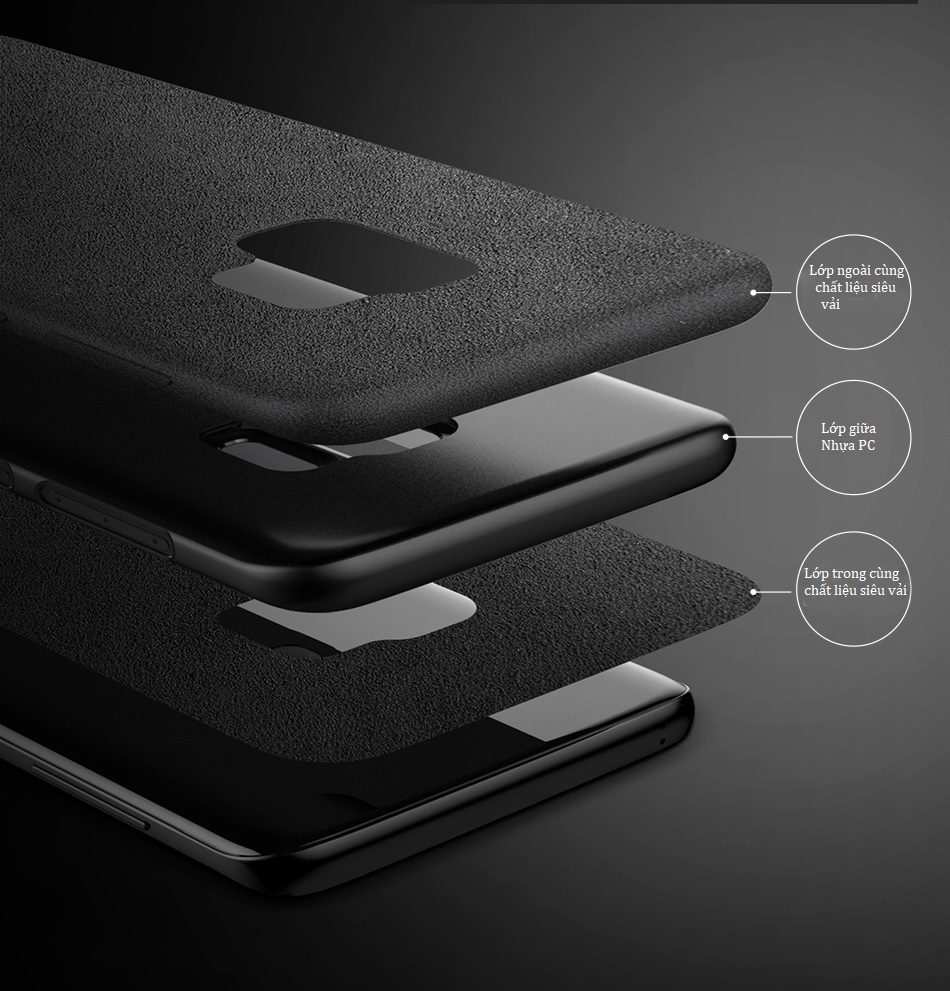Ốp lưng Baseus Alcantara cho Samsung S9/ G960, S9+/ G965