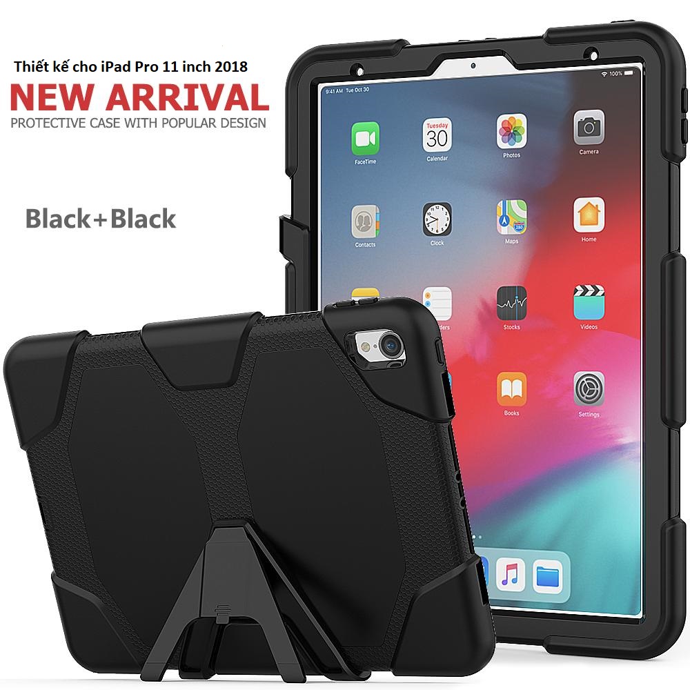 Ốp lưng chống sốc, chống va đập cho iPad Pro 11 inch, 3 lớp bảo vệ trong một