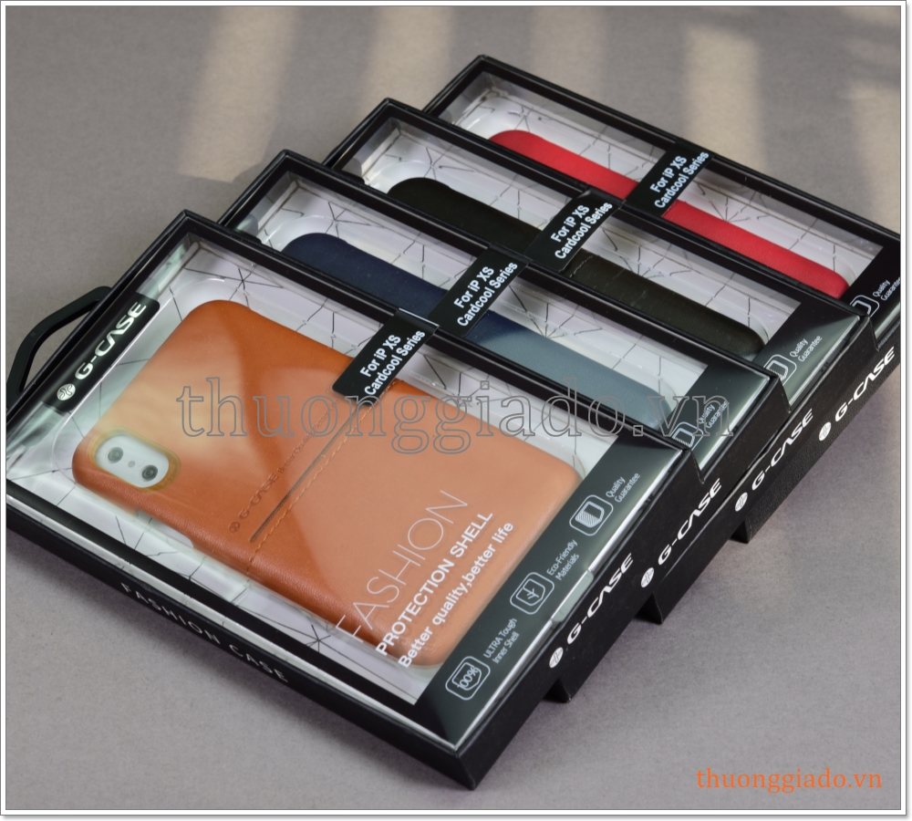 Ốp lưng chống sốc iPhone Xs (5.8"), iPhone X (5.8"), hiệu G-Case CardCool Series