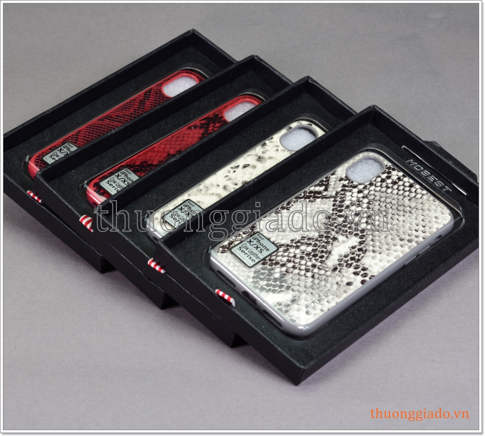 Ốp lưng da chống sốc iPhone Xs (5.8")/iPhone X (5.8") hiệu Mobest