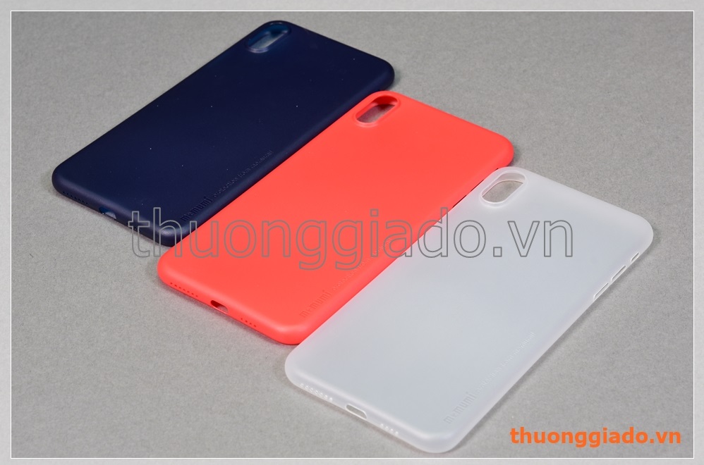Ốp lưng iPhone Xs Max (6.5") nhựa cứng siêu mỏng, hiệu Memumi