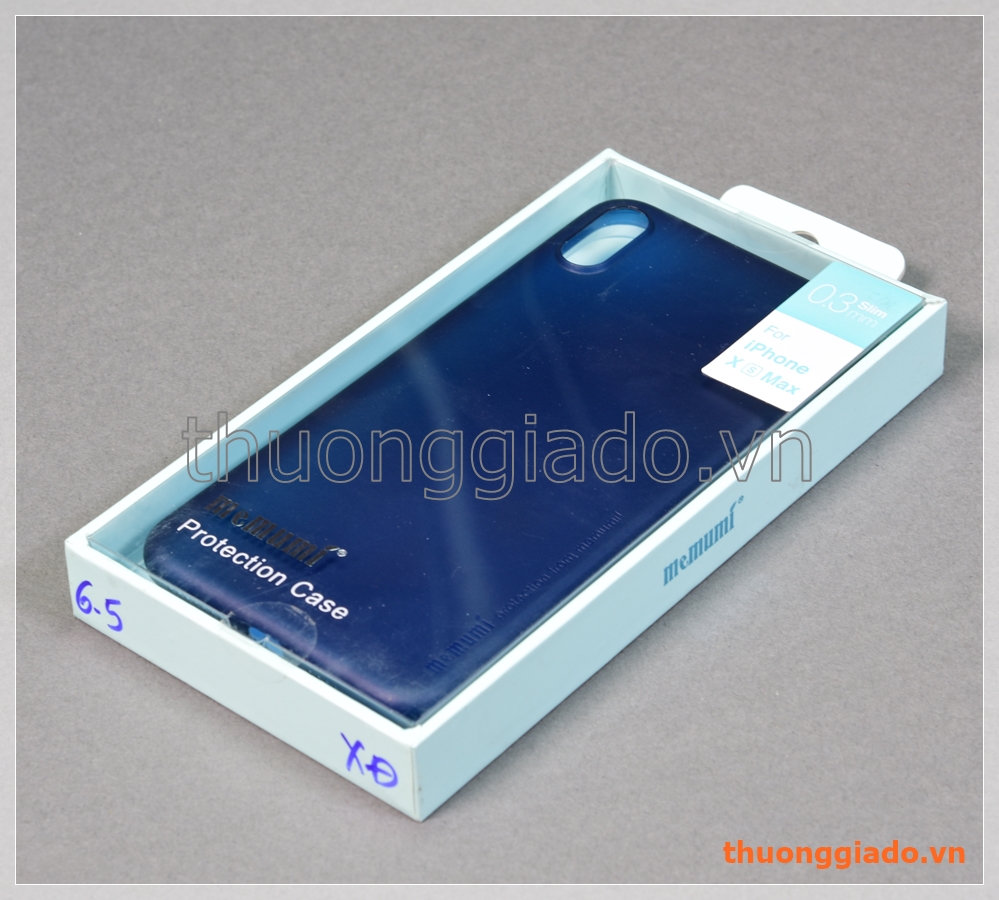Ốp lưng iPhone Xs Max (6.5") nhựa cứng siêu mỏng, hiệu Memumi