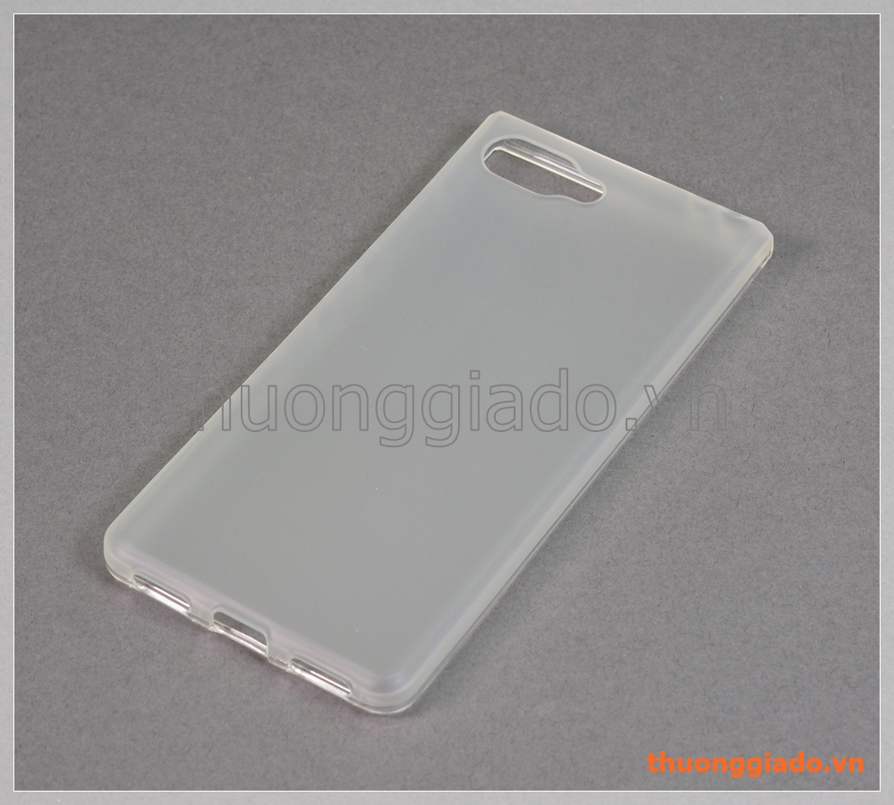 Ốp lưng silicone Blackberry Key2 Lite, ốp dẻo trắng mờ đục