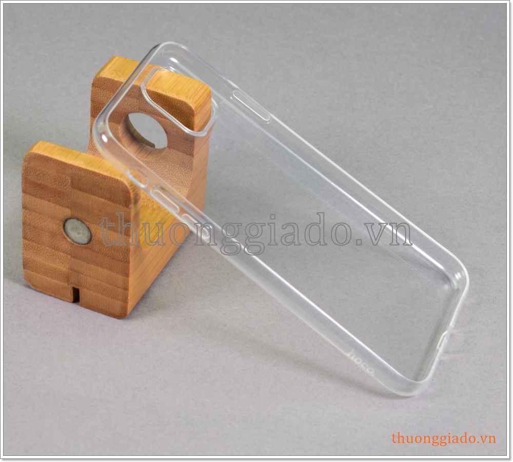 Ốp lưng Silicone cho iPhone 11 (6.1 inch), dẻo, trong suốt, chống sốc hiệu Hoco