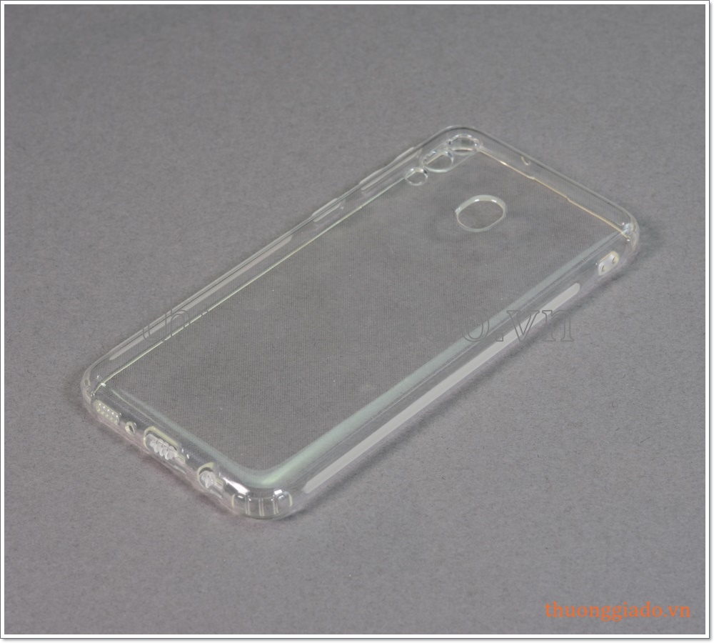 Ốp lưng silicone cho Samsung Galaxy M20 (ốp trong suốt hiệu Aolibao)