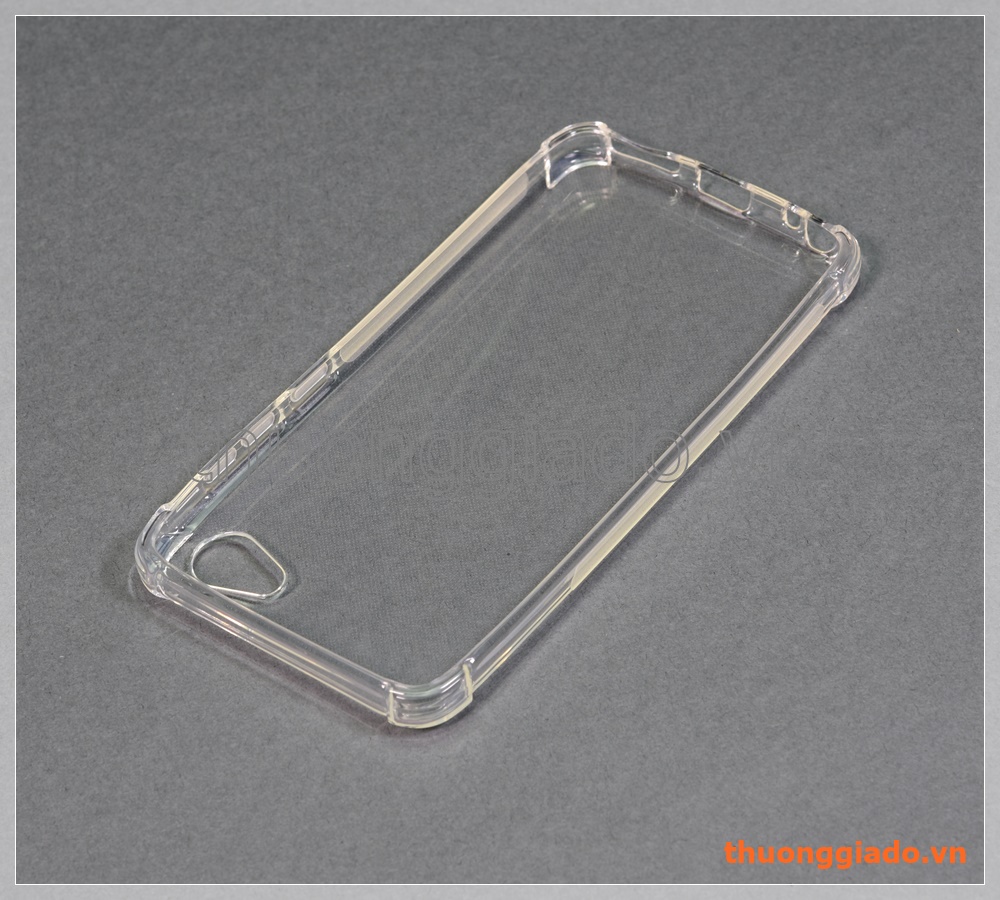 Ốp lưng silicone HTC Desire 12 (5.5"), ốp trong suốt chống sốc bốn góc