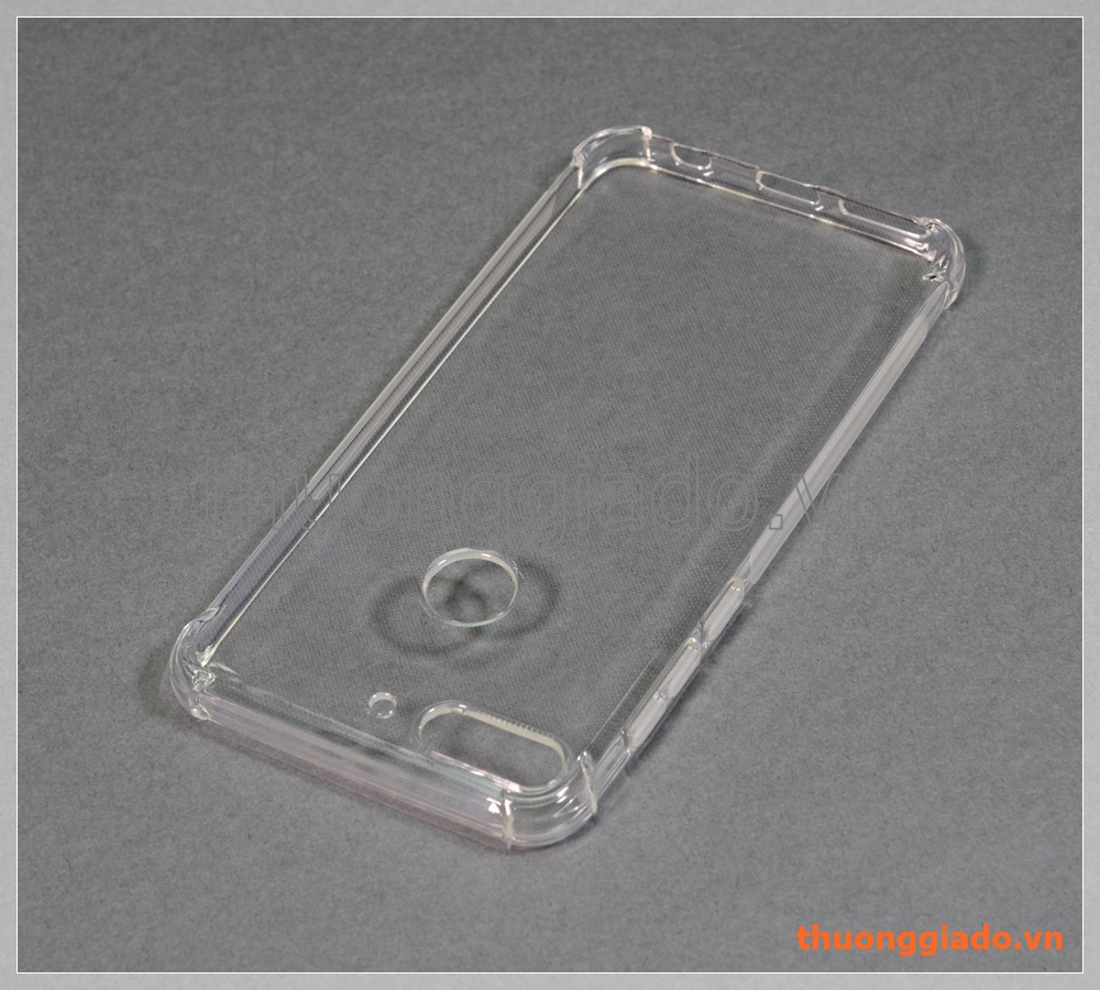 Ốp lưng silicone HTC Desire 12 Plus/ Desire 12+, ốp trong suốt chống sốc bốn góc