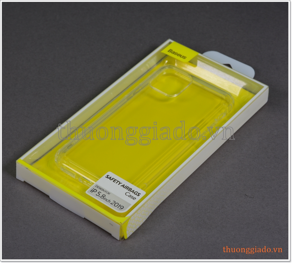 Ốp lưng Silicone iPhone 11 Pro (5.8 inch), chống sốc hiệu Baseus Sefety Airbags Case